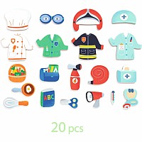 Djeco Jobissimo Magnetic Dress Up Activity Toy
