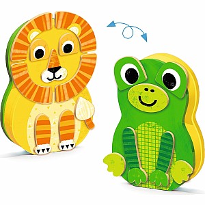DJECO Zanimals InZeBox Wooden Magnets