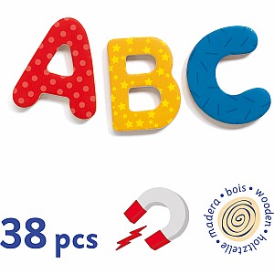 Wooden Magnetics 38 Big Letters