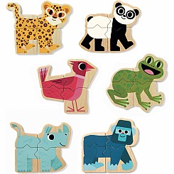 Mixanimo Mix & Match Wooden Animal Magnets