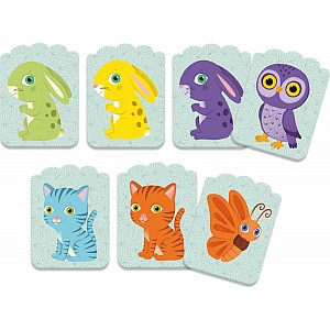 Djeco Little Match Shape + Color Matching Toddler Card Game