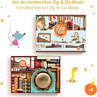 Djeco Zig & Go Music 52Pc Chain Reaction Construction Set