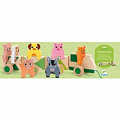 Trainimo Farm Wooden Pull-Along Activity Toy