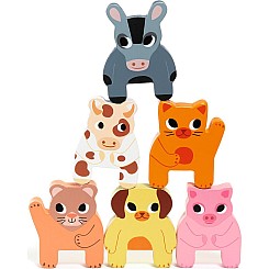 Trainimo Farm Wooden Pull-Along Activity Toy