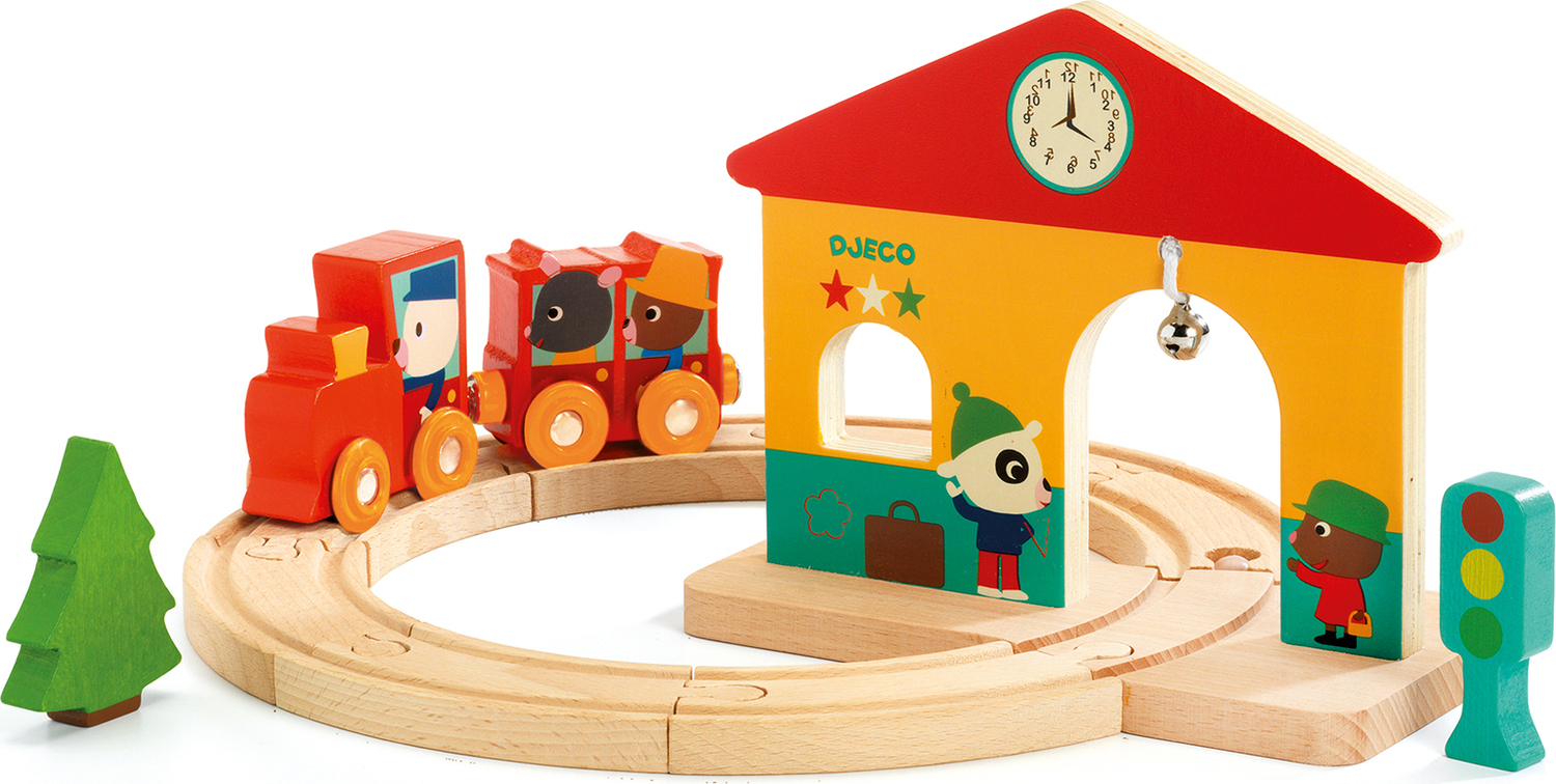 Minitrain Wooden Train Set Snickelfritz Toys