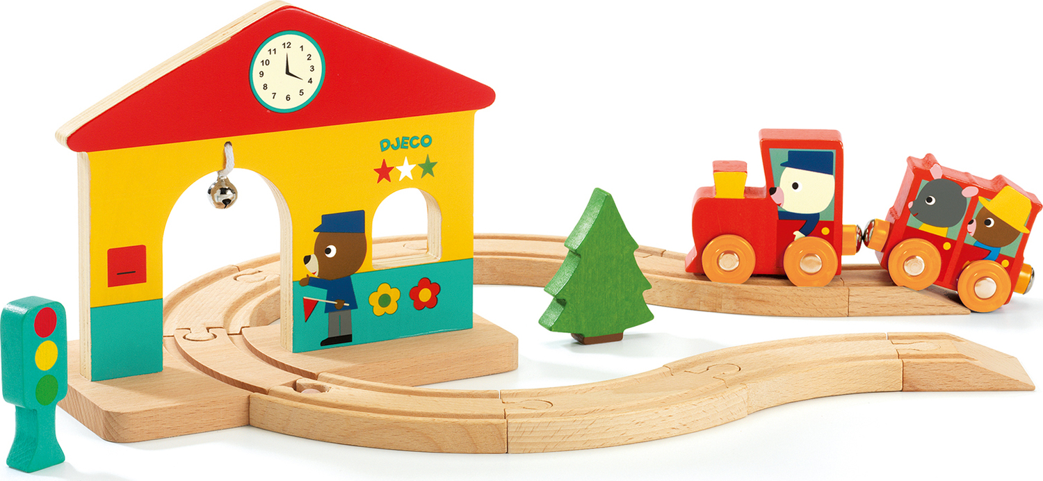 Minitrain Wooden Train Set Toodleydoo Toys