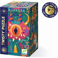   50 pc Monster Party Metallic Wizzy Jigsaw Puzzle