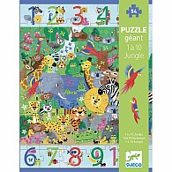  54 pc 1 to 10 Jungle Giant Floor Jigsaw Puzzle