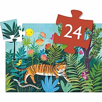 Silhouette Puzzles The Tiger's Walk - 24pcs