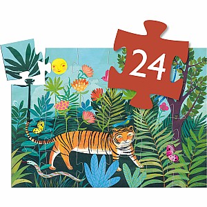 Silhouette Puzzles The Tiger's Walk - 24pcs