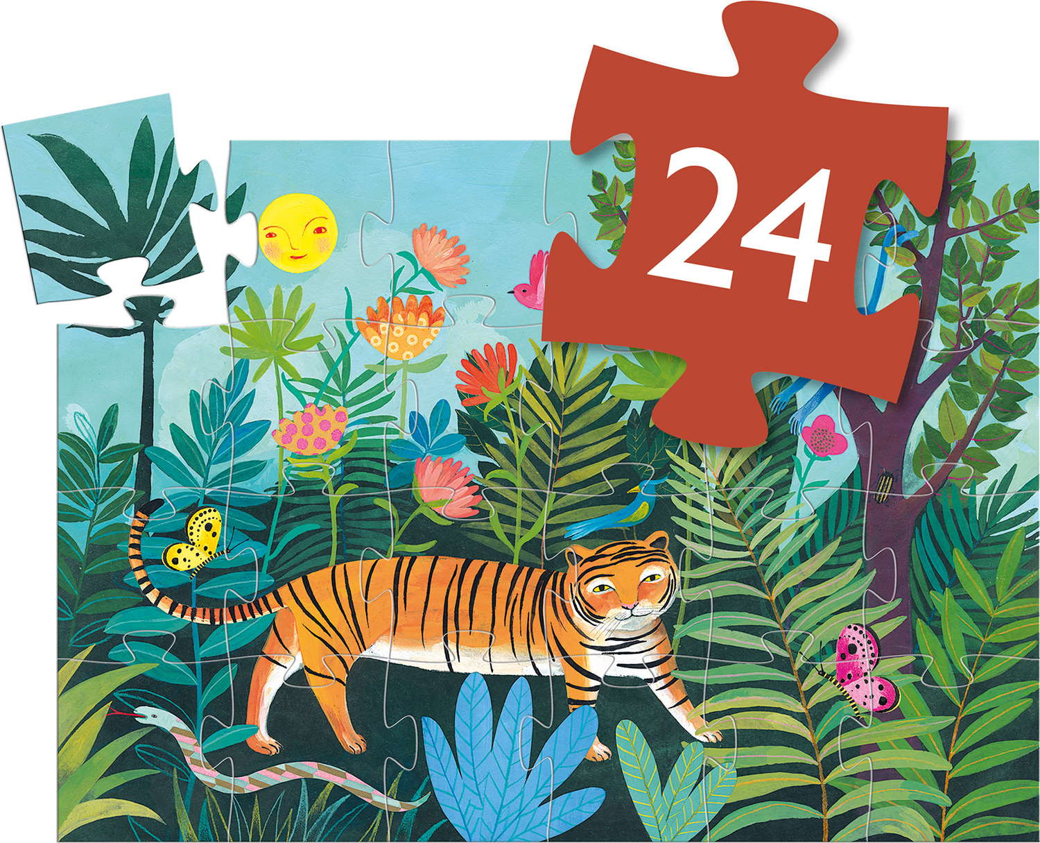 Silhouette Puzzles The Tiger's Walk - 24pcs
