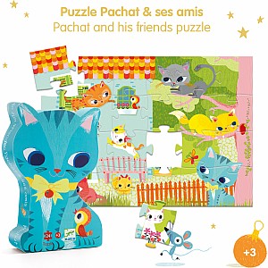 Silhouette Puzzles - Pachat And His Friends - 24pcs