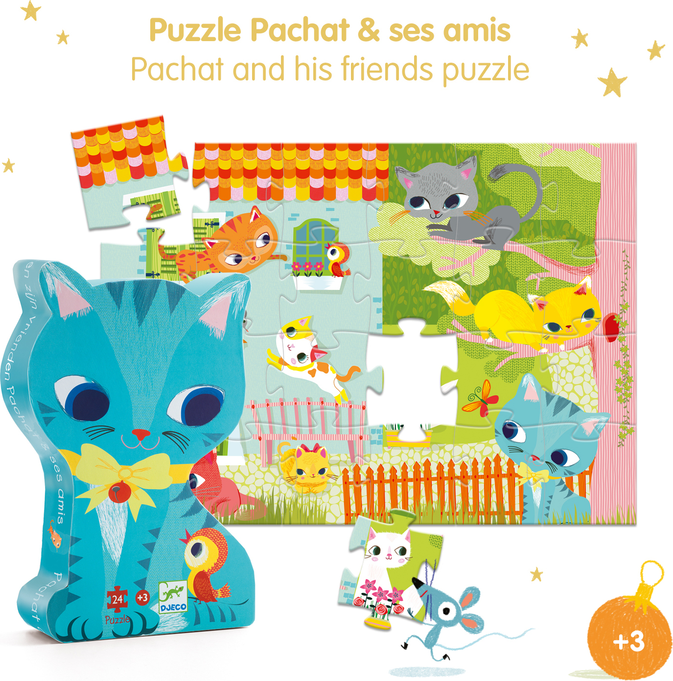 Silhouette Puzzles - Pachat And His Friends - 24pcs