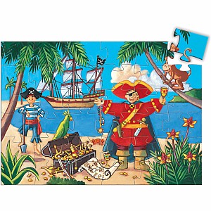 Silhouette Puzzles The Pirate And His Treasure - 36pcs