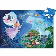 The Fairy And The Unicorn 36pcs Silhouette Puzzle