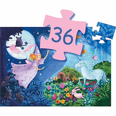 Silhouette Puzzles The Fairy And The Unicorn - 36pcs