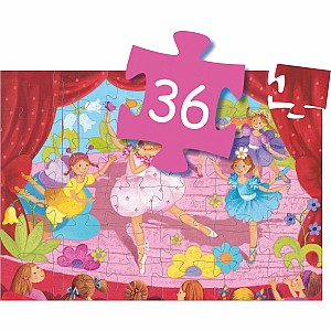 Silhouette Puzzles The Ballerina With The Flower - 36pcs