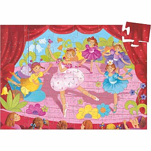 Silhouette Puzzles The Ballerina With The Flower - 36pcs