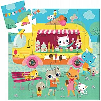 Silhouette Puzzles Ice Cream Truck - 16pcs