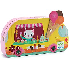 Silhouette Puzzles Ice Cream Truck - 16pcs