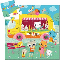 Silhouette Puzzles Ice Cream Truck - 16pcs