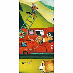 Silhouette Puzzles The Fire Truck - 16pcs