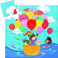 Silhouette Puzzles The Hot Air Balloon - 16pcs