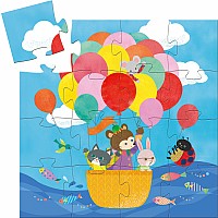 Silhouette Puzzles The Hot Air Balloon - 16pcs
