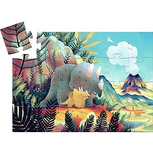 DJECO Teo the Dinosaur Silhouette 24pc Silhouette Jigsaw Puzzle