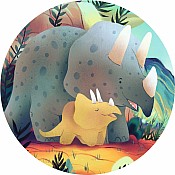 DJECO Teo the Dinosaur Silhouette 24pc Silhouette Jigsaw Puzzle