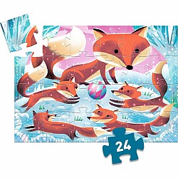 Ginger Little Fox 24pc Silhouette Jigsaw Puzzle