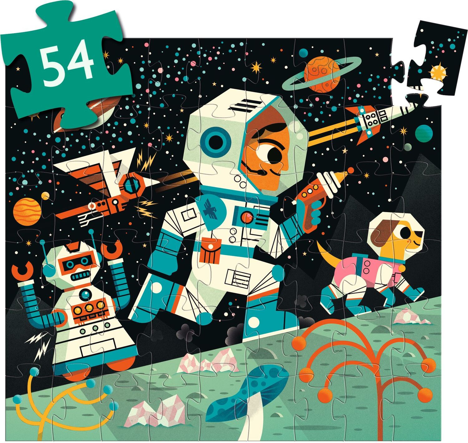Space Station 54pc Silhouette Jigsaw Puzzle