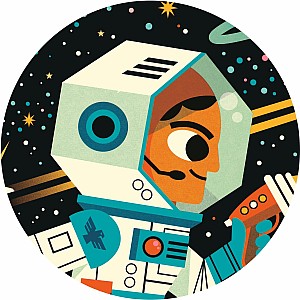 Space Station 54pc Silhouette Jigsaw Puzzle