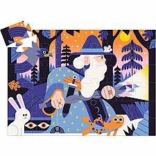 DJECO The Magician and the Crystal Scepter 36pc Silhouette Jigsaw Puzzle