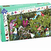 Garden Play Time 100pc Observation Jigsaw Puzzle + Poster
