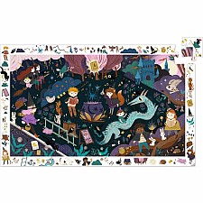 DJECO Sorcerers' Apprentices 54pc Observation Jigsaw Puzzle + Poster