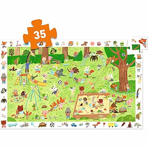 Little Friends' Garden 35pc Observation Puzzle + Poster