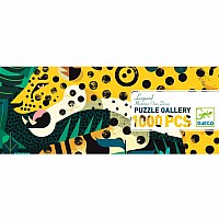 1000 pc Djeco Leopard Gallery Puzzle + Poster