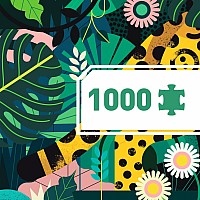 1000 pc Djeco Leopard Gallery Puzzle + Poster
