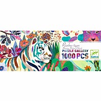 1000 pc Gallery Puzzles Rainbow Tigers 