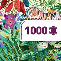 1000 pc Gallery Puzzles Rainbow Tigers 