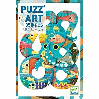  350 pc Puzz'Art Shaped Jigsaw Puzzle Octopus 