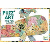 Whale 150pc Puzz'Art Shaped Jigsaw Puzzle + Poster