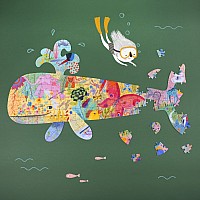 Whale 150pc Puzz'Art Shaped Jigsaw Puzzle + Poster