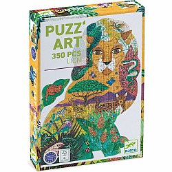 Lion 350 pc Puzz'Art Shaped Jigsaw Puzzle