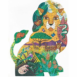 Lion 350 pc Puzz'Art Shaped Jigsaw Puzzle