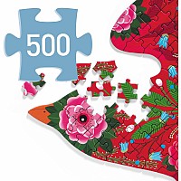  500pc Puzz'Art Bird Shaped Jigsaw Puzzle