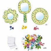 Djeco Pretty Flower Diy Mirrors Craft Kit