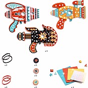 DJECO Kosmik Token Launchers DIY Craft Kit