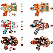 DJECO Kosmik Token Launchers DIY Craft Kit